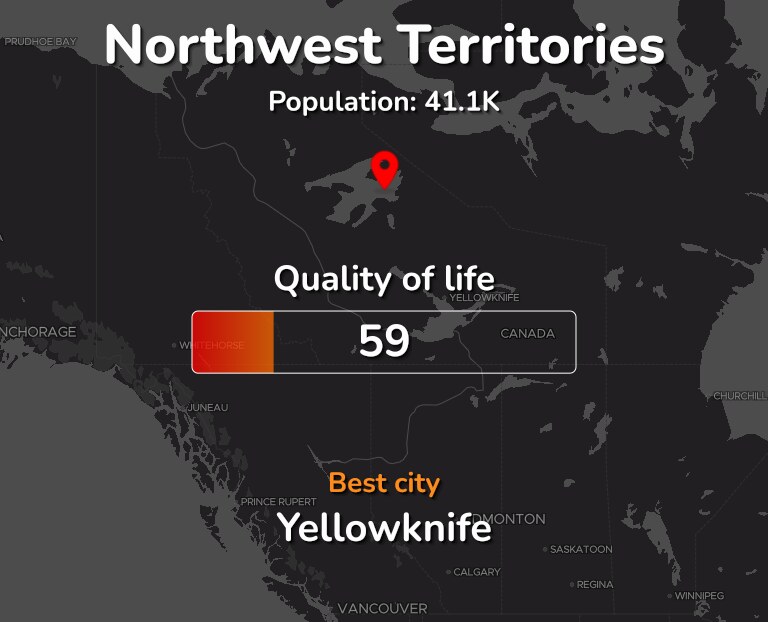 Best places to live in Northwest Territories infographic