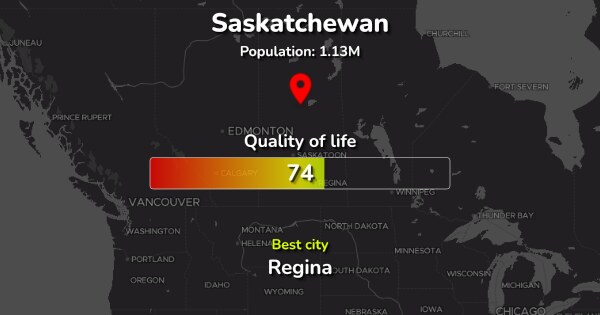 The 4 Best Places To Live In Saskatchewan Ranked By Quality & Cost Of 