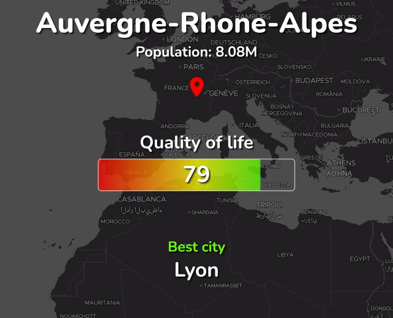 Best places to live in Auvergne-Rhone-Alpes infographic