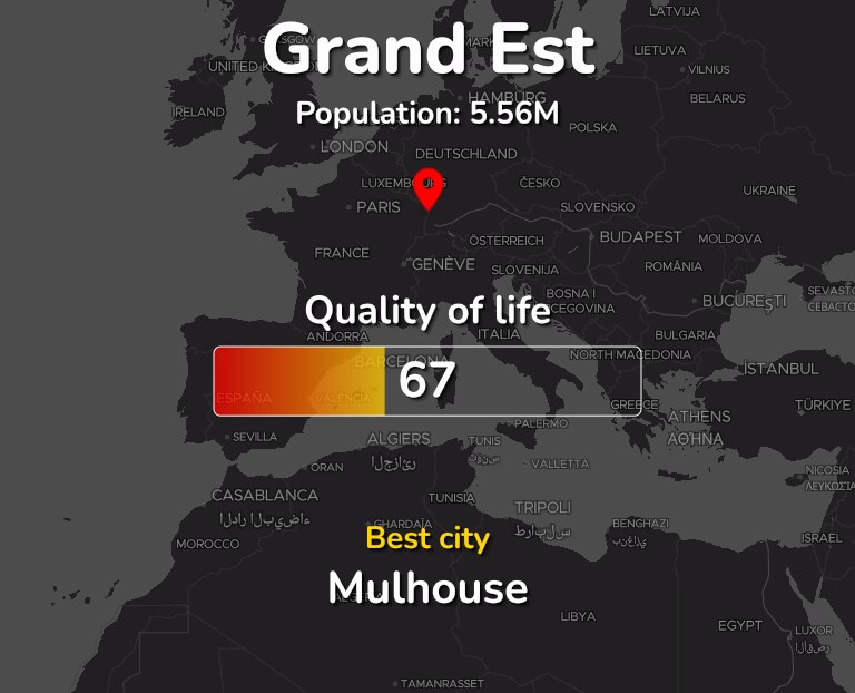Best places to live in Grand Est infographic