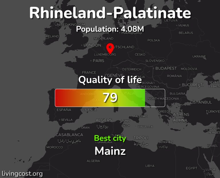 Best places to live in Rhineland-Palatinate infographic
