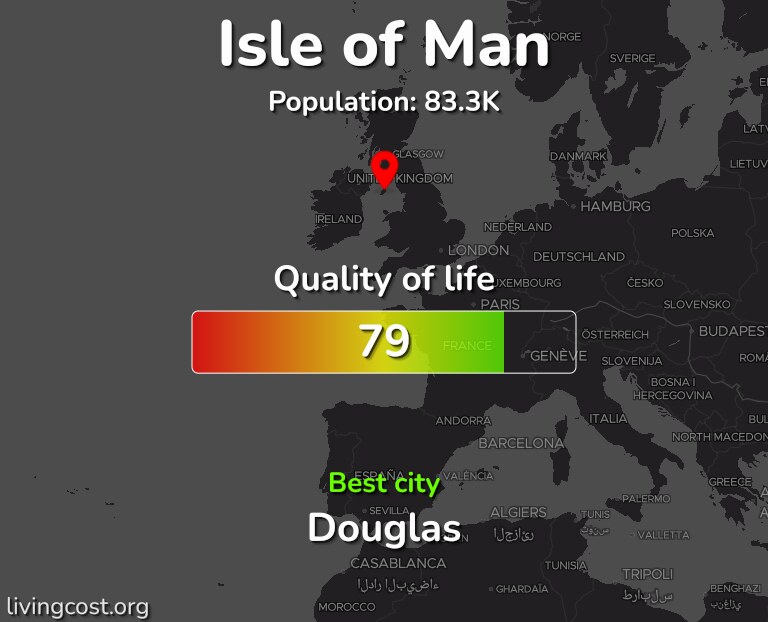 Best places to live in Isle of Man infographic