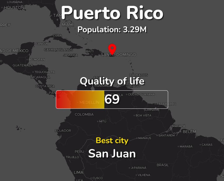 The 42 Best Places to live in Puerto Rico ranked by Quality & Cost of