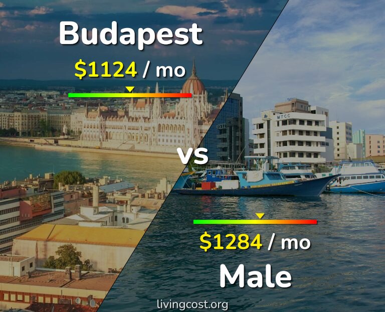 Cost of living in Budapest vs Male infographic