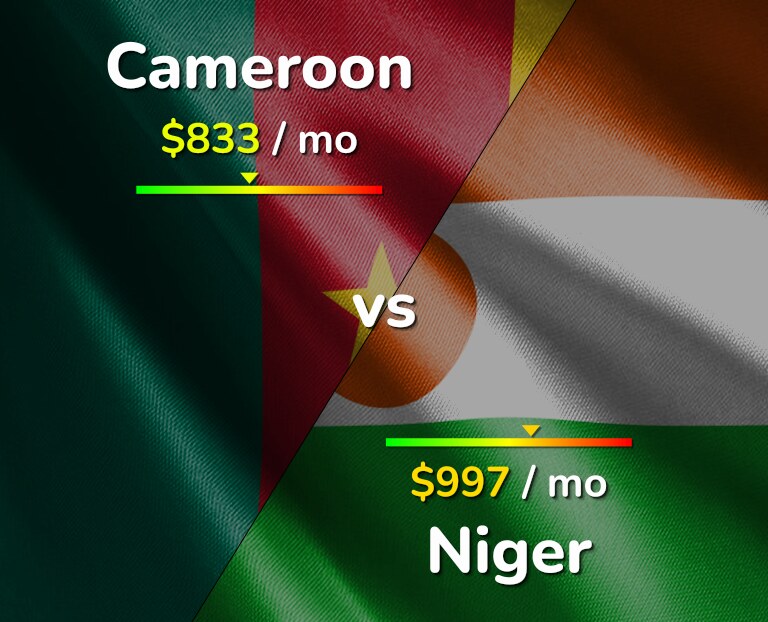 Cost of living in Cameroon vs Niger infographic