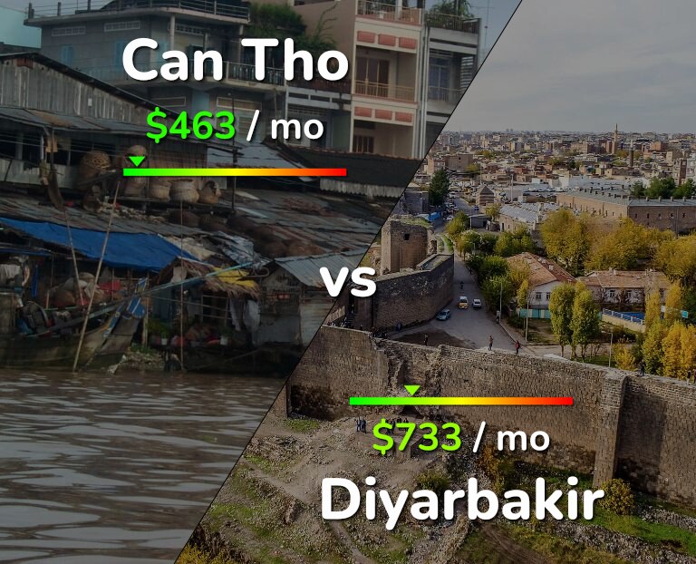 Cost of living in Can Tho vs Diyarbakir infographic