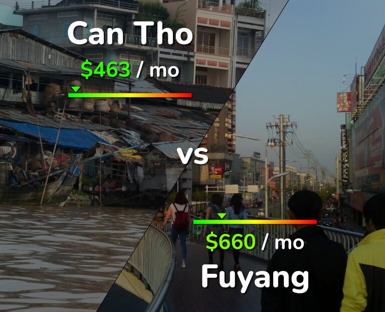 Cost of living in Can Tho vs Fuyang infographic
