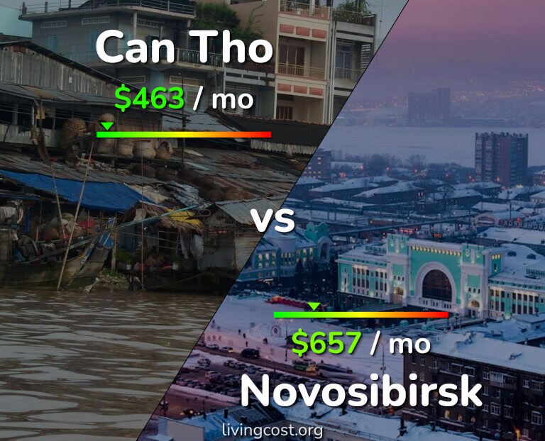 Cost of living in Can Tho vs Novosibirsk infographic