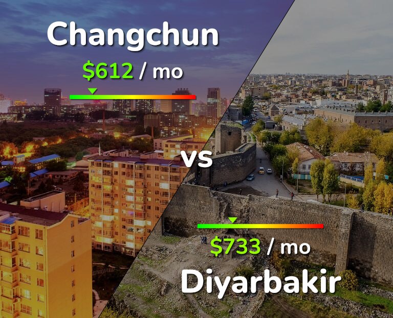 Cost of living in Changchun vs Diyarbakir infographic