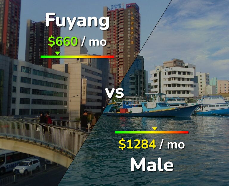 Cost of living in Fuyang vs Male infographic