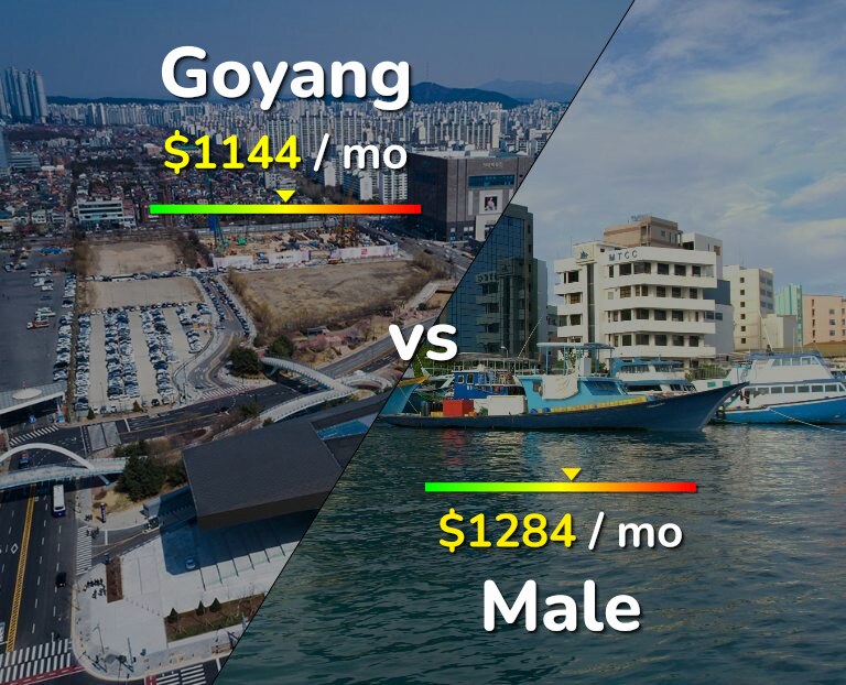 Cost of living in Goyang vs Male infographic