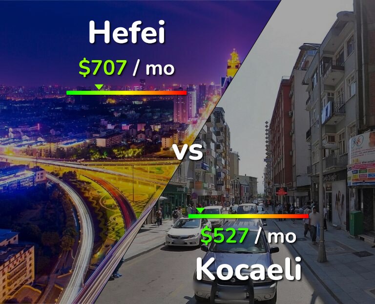 Cost of living in Hefei vs Kocaeli infographic