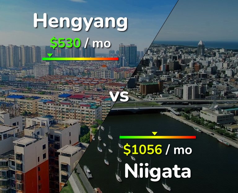 Cost of living in Hengyang vs Niigata infographic