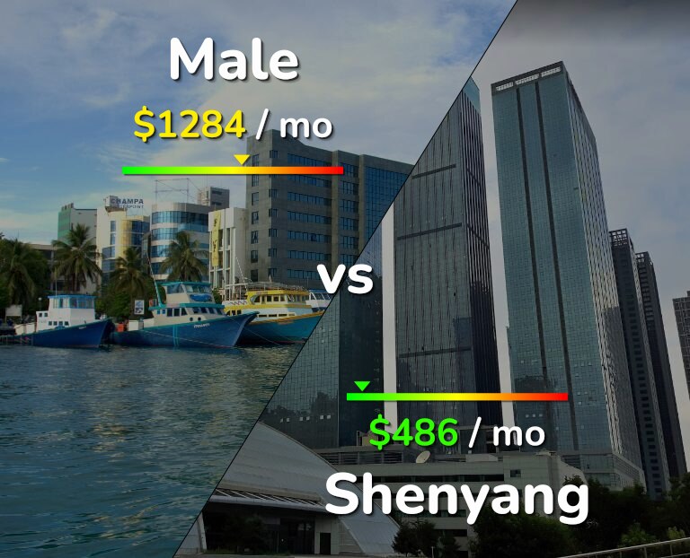 Cost of living in Male vs Shenyang infographic