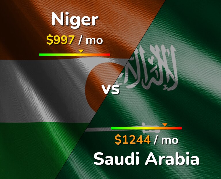 Cost of living in Niger vs Saudi Arabia infographic